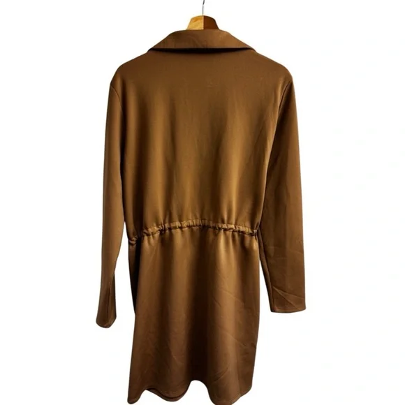 Brown Long Sleeve Dress - Picture 2 of 2